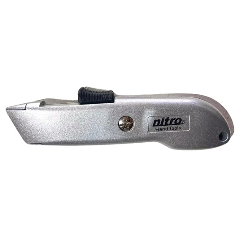 NITRO - Corta Cartón Nitro Aluminio Auto Retráctil + 10 Repuestos