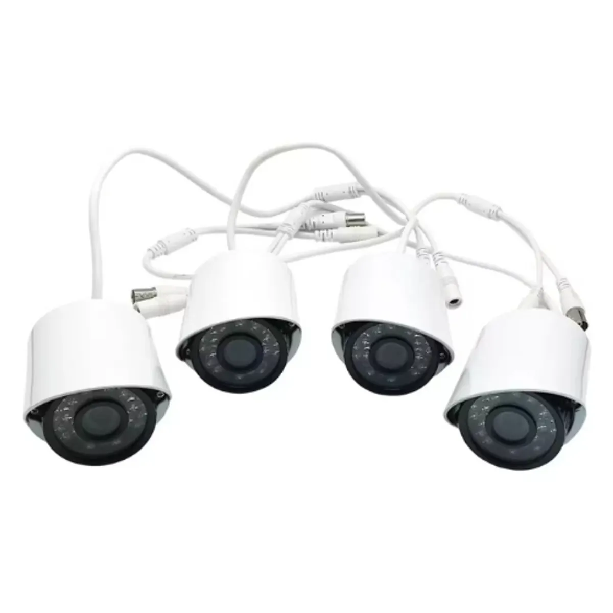 GENERICO - Kit Camaras De Seguridad 4 Camaras Con Dvr Wifi Hd 1080 Exterior e Interior