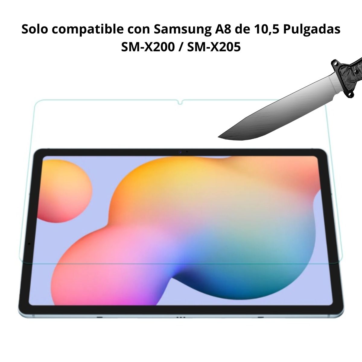 GENERICO - Vidrio Templado Para Tablet Samsung A8 10,5 Sm-X200 X205