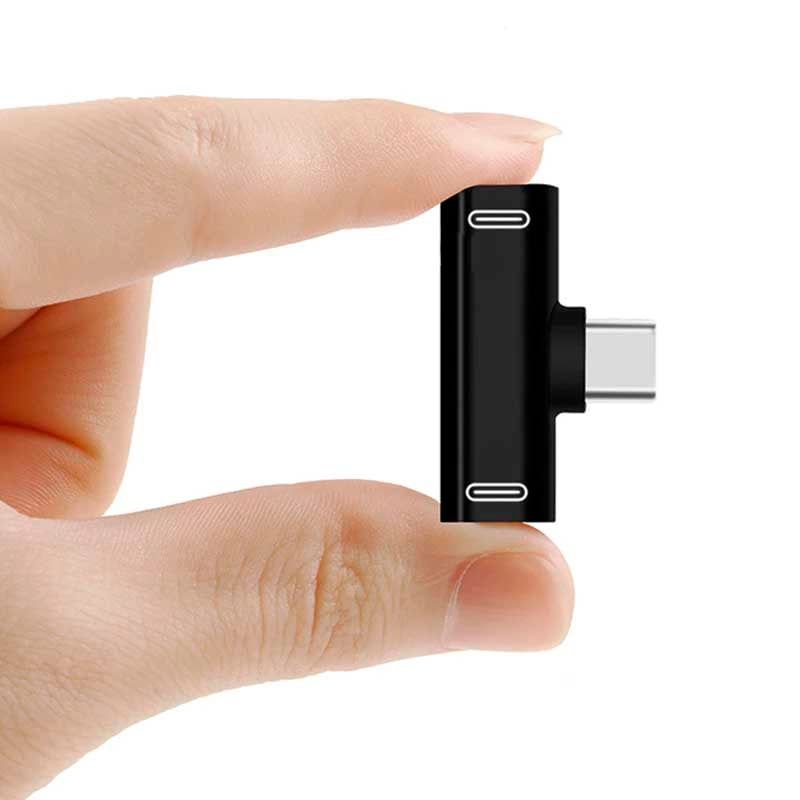 GENERICO - Adaptador Dual Tipo C A Audio Tipo C Y Carga C