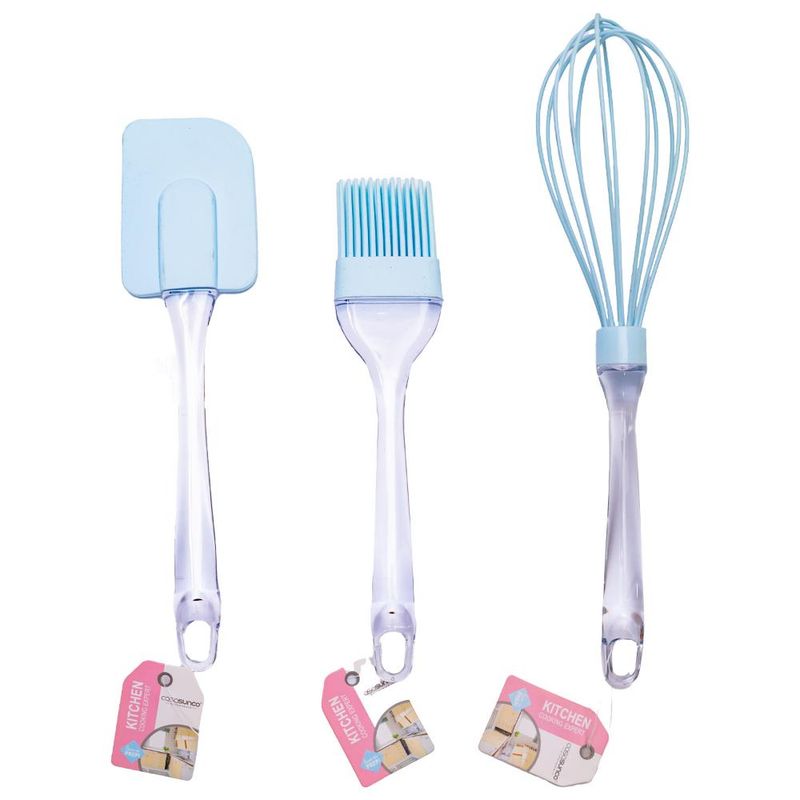 CASASUNCO - Set de reposteria silicona celeste