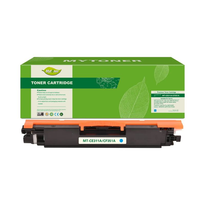 PREMIUM - Toner 130a - CF351a Cian Compatible con MFP-M176N MFP-M177FW