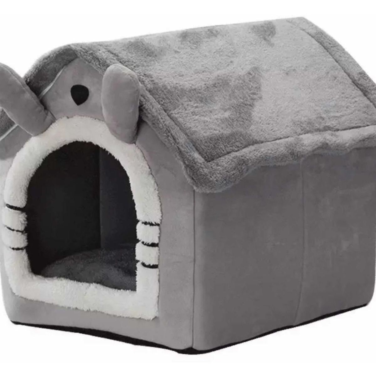 GENERICO - Casa Cama Para Perros Y Gatos Gris