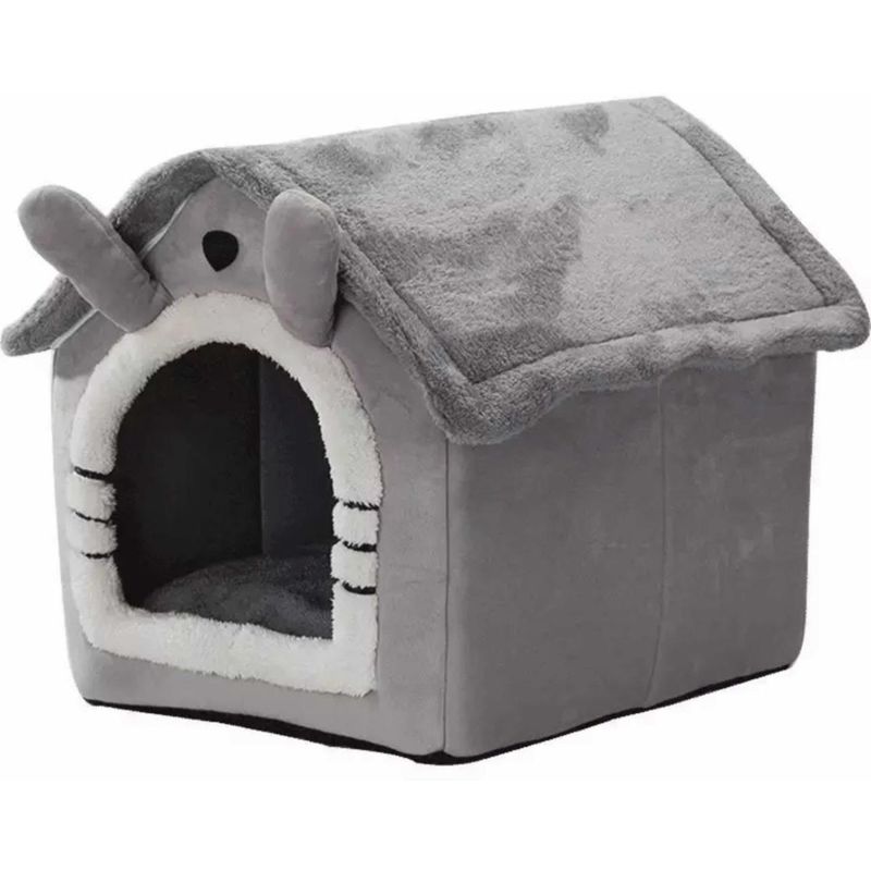 GENERICO - Casa Cama Para Perros Y Gatos Gris