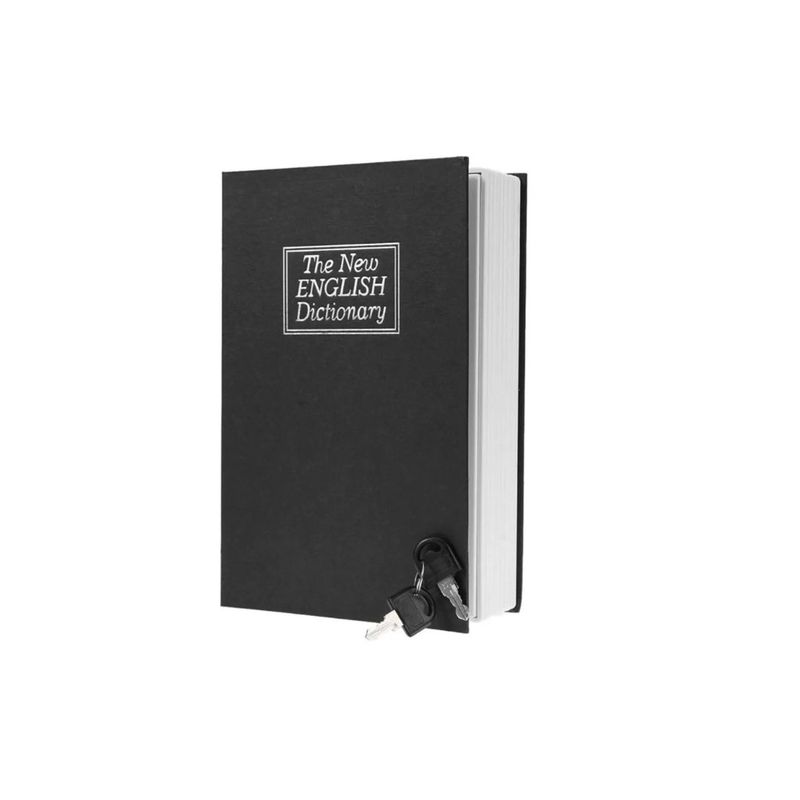 GENERICO - Caja Fuerte Forma Libro Dinero Valores Seguridad Negro