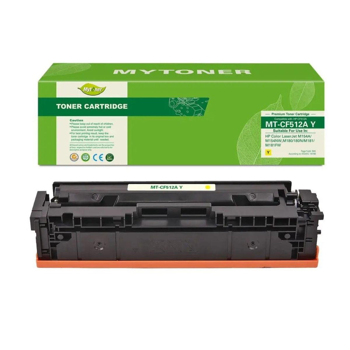 PREMIUM - Toner 204a - CF512a Amarillo Compatible con MFP M154 M180  M181