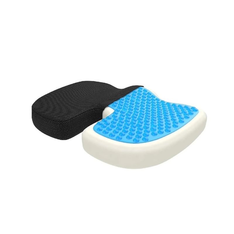 GENERICO - Cojín Asiento Gel Viscoelastico Coxis Ortopédico  Azul