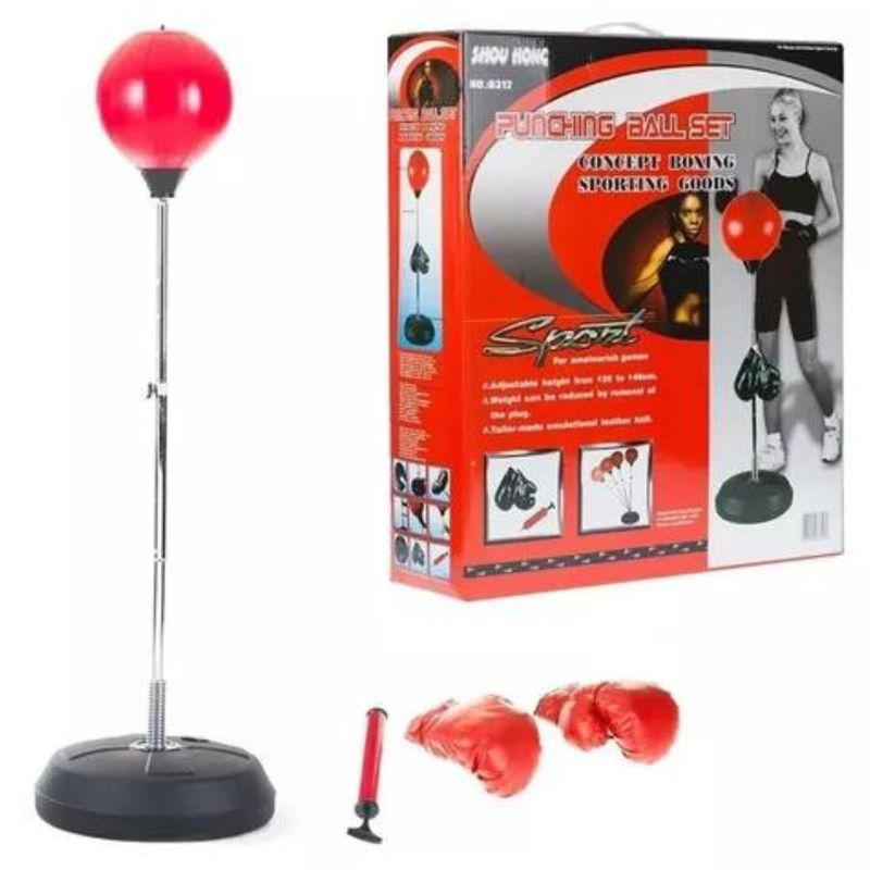 GENERICO - SET BOXEO GUANTES Y PERA PUNCHING BAG SET GIMNASIO MX28