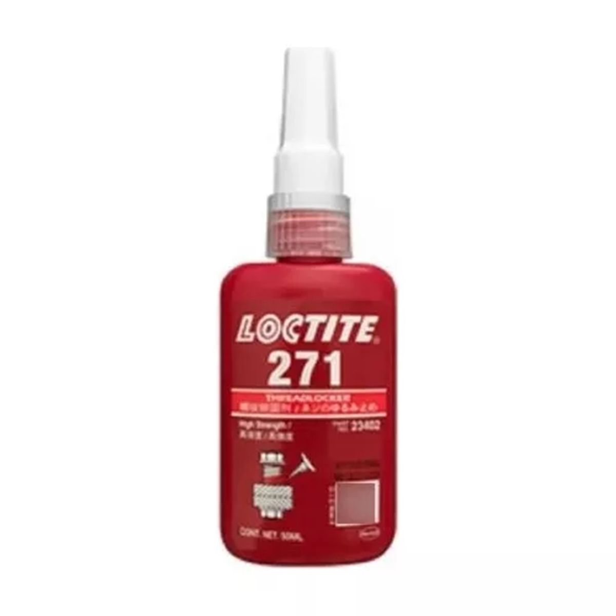 LOCTITE - Loctite 271 Traba Perno Rojo 50ml Viscosidad: 400/600