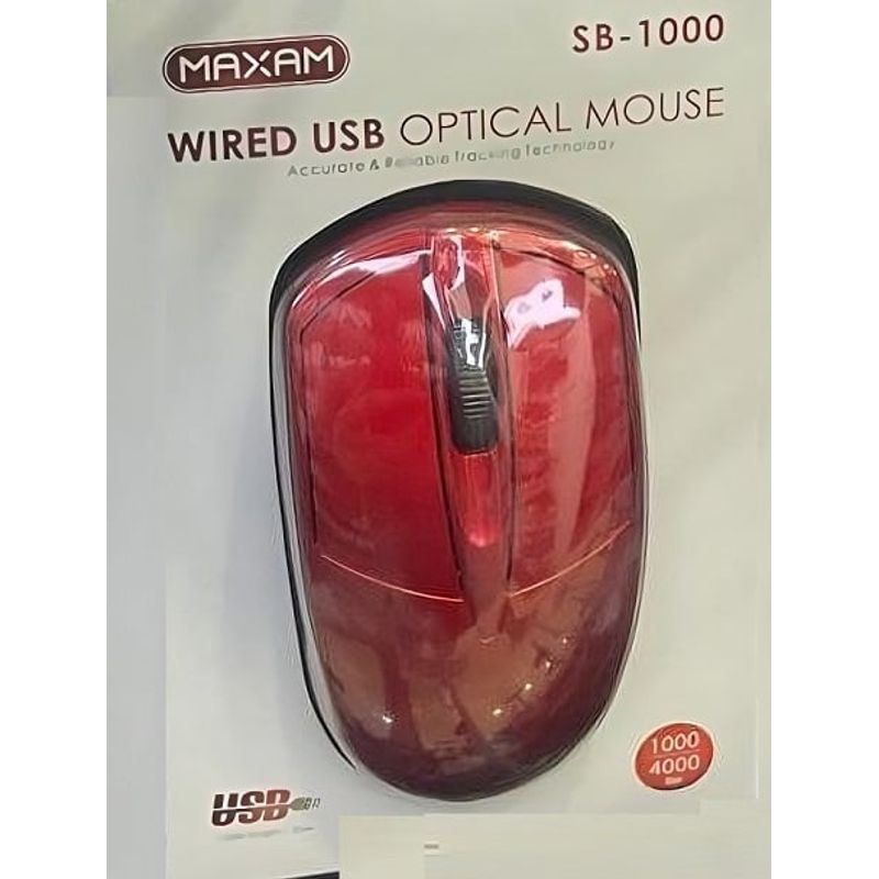GENERICO - Mouse Inalámbrico Wireless Maxam SB-B100 24GHz 500-4000DPI