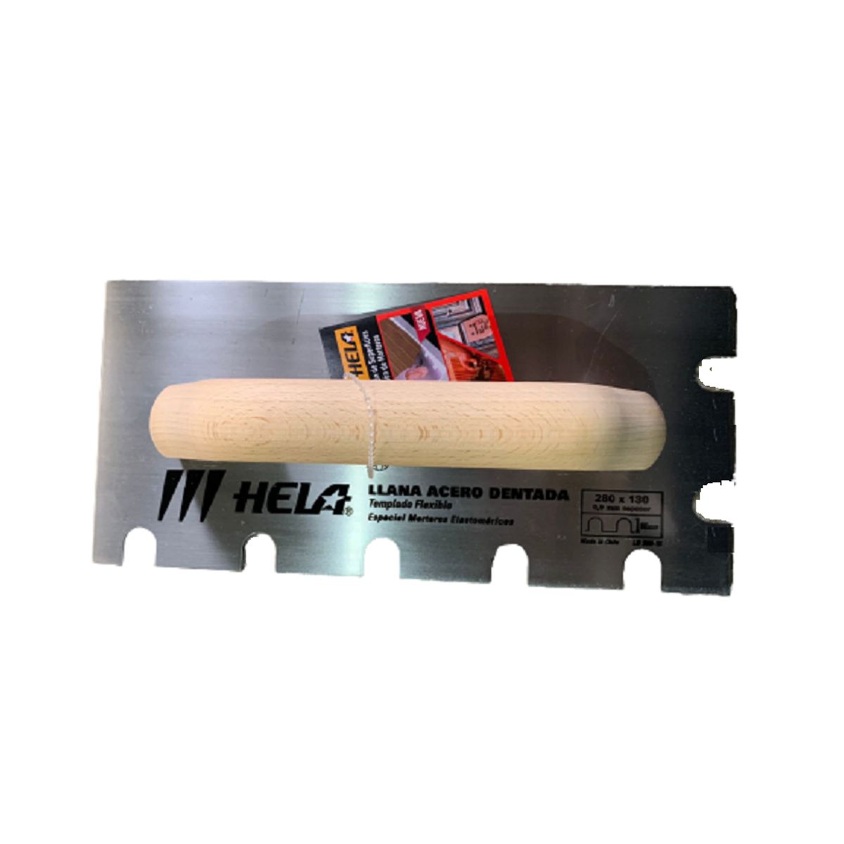 GENERICO - Llana Hela Dentada Corta 15 Mm  280 X 130 Mm , Ld-280-15