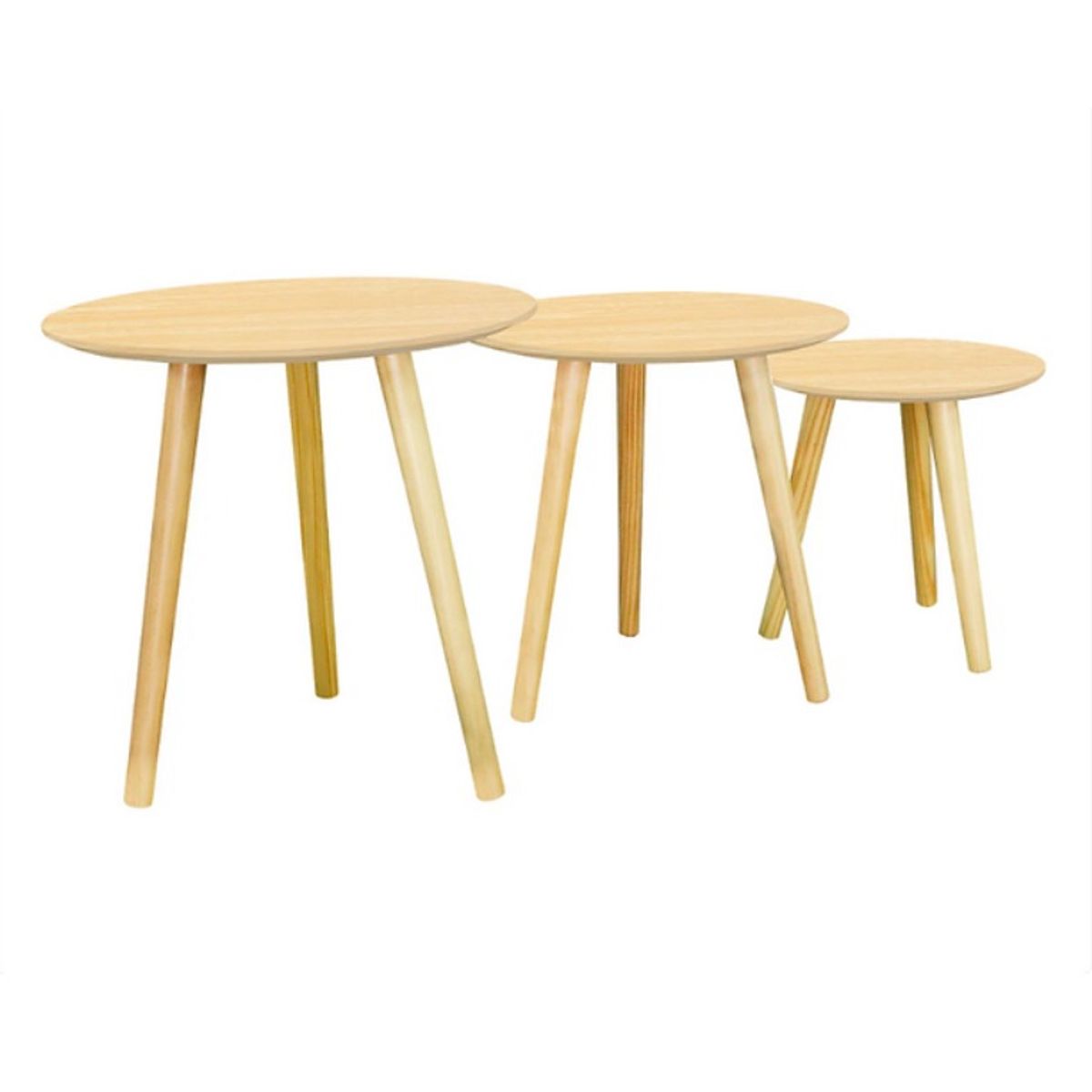 HABITA2 CHILE - Trio de Mesa de centro-Madera