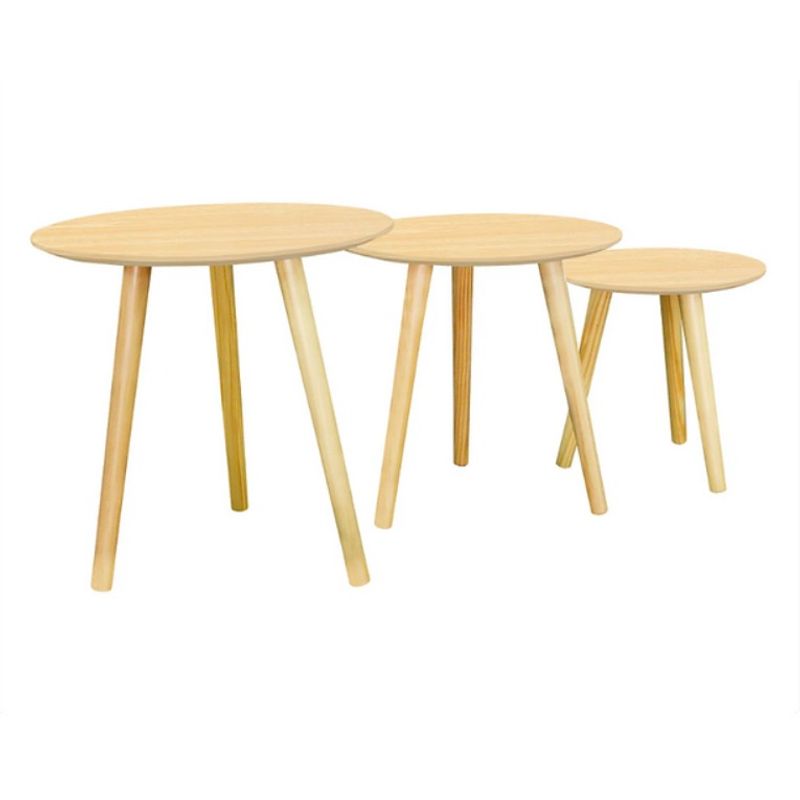 GENERICO - Trio de Mesa de centro-Madera