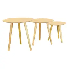 GENERICO - Trio de Mesa de centro-Madera
