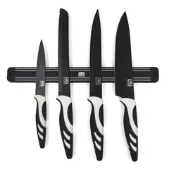 B&B - Set de 4 Cuchillos con Barra Magnética Kitchen BB-2417