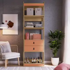 DF HOME - Closet Organizador 2 Cajones Madera Orange 3008.0003