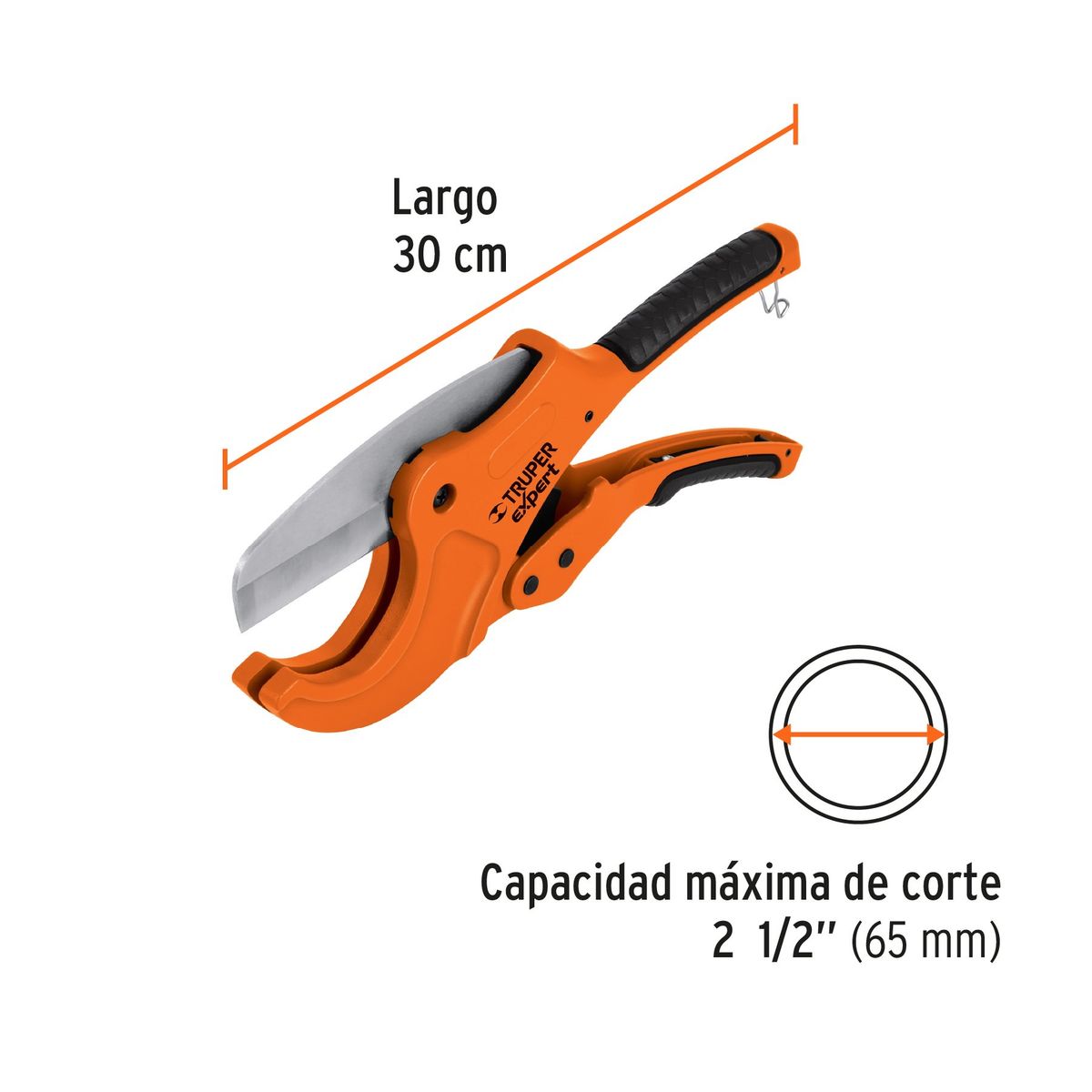 TRUPER - Cortador De Tubo Pvc 64 mm Acero Inoxidable Truper Cot-pvc-x