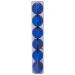 PROPLASTIC - Set esferas de 8 cms color azul