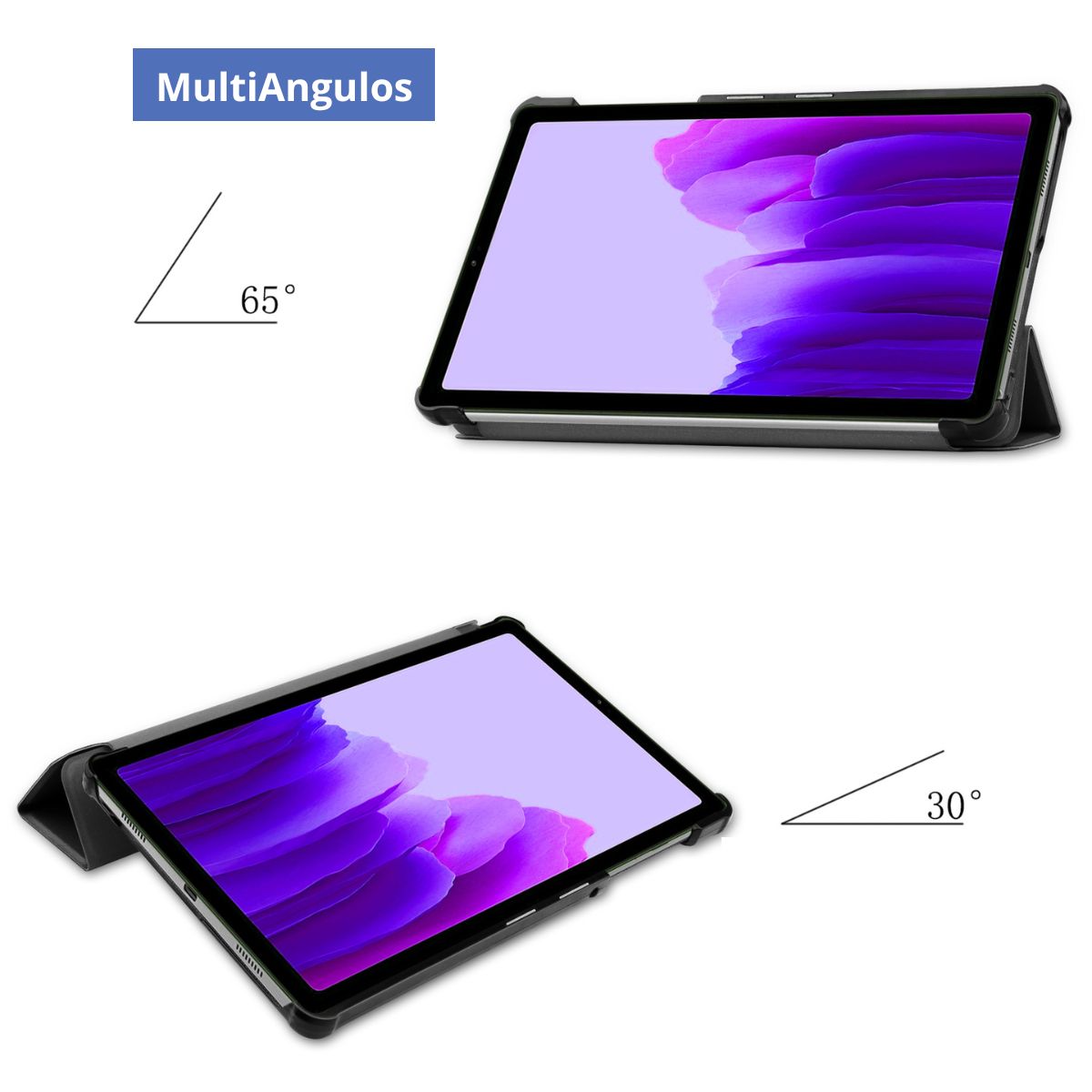 GENERICO - Funda Para Tablet Samsung A7 Lite 8,7 Sm-t220 T225 Purple