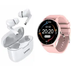 LENOVO - ZL02D reloj inteligente deportivo + combo XT90 -Rosa