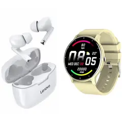LENOVO - ZL02D reloj inteligente deportivo + combo XT90 -Amarillo