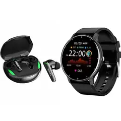 LENOVO - ZL02D reloj inteligente deportivo + combo XT92 -Negro