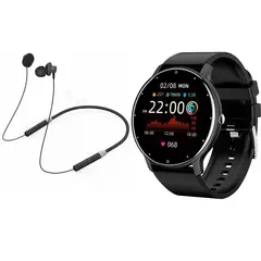 LENOVO - ZL02D reloj inteligente deportivo + combo HE05-Negro