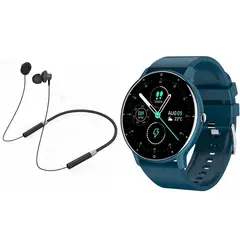 LENOVO - ZL02D reloj inteligente deportivo + combo HE05-Azul