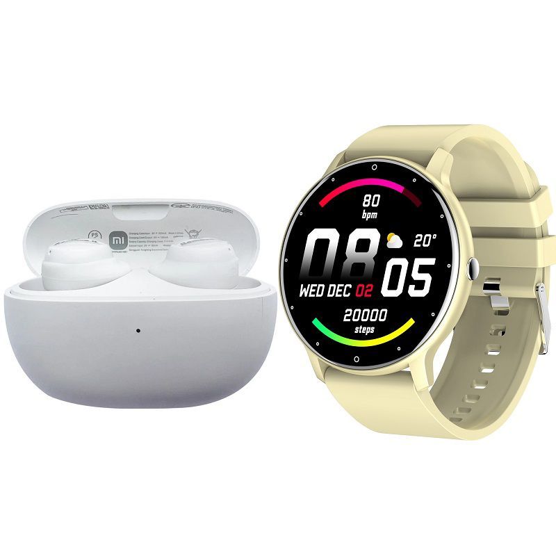 XIAOMI - ZL02D reloj inteligente deportivo+combo XIAOMI  Buds3Lite-Amarillo