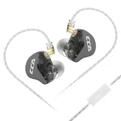 KZ - Auriculares dinámicos de graves con cable y micrófono CCA CRA-Negro