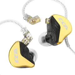 KZ - Auriculares dinámicos de graves con cable sin micrófono CRA+ -Dorado