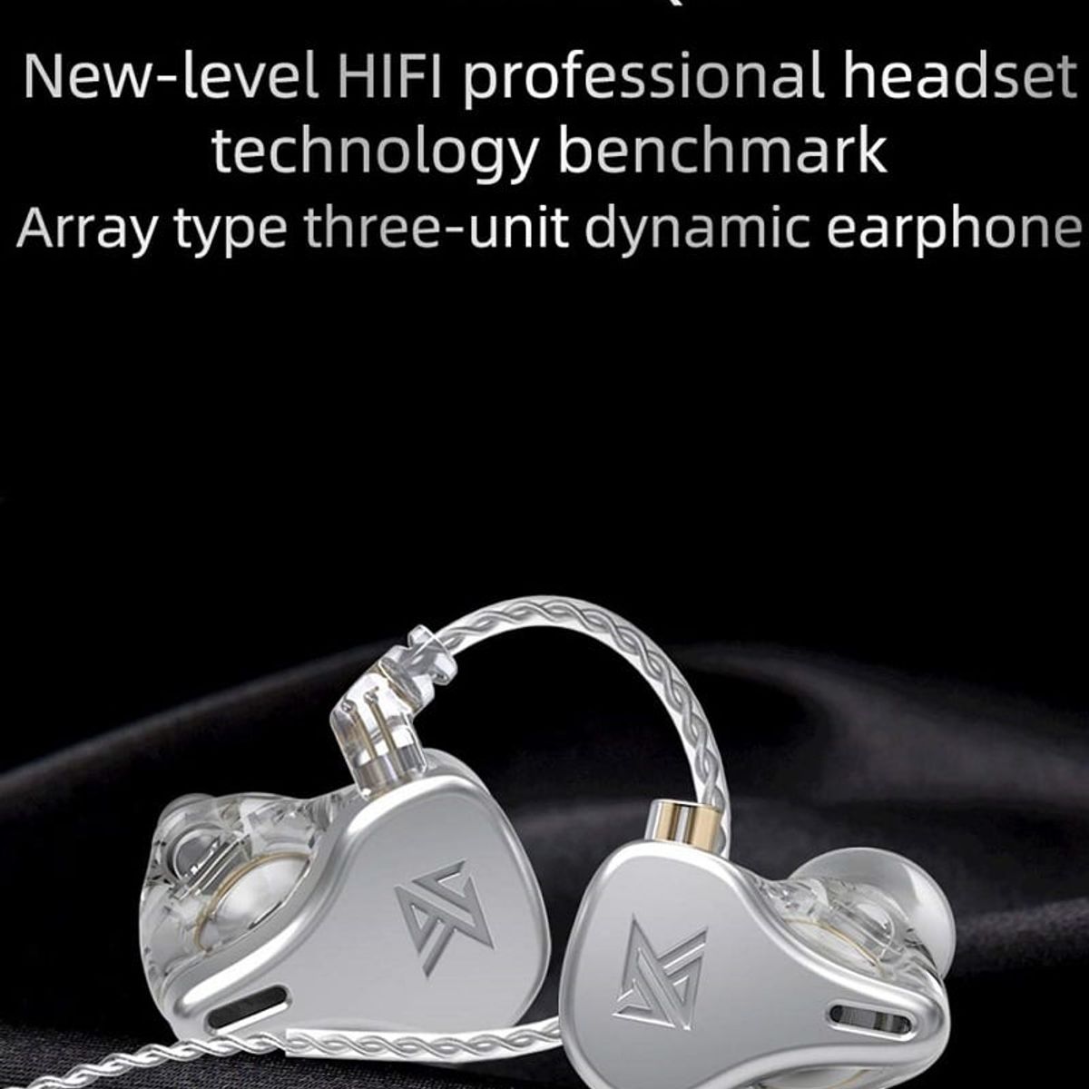 KZ - KZ DQ6 Dynamic Bass Audifonos con cable Con micrófono-Plata