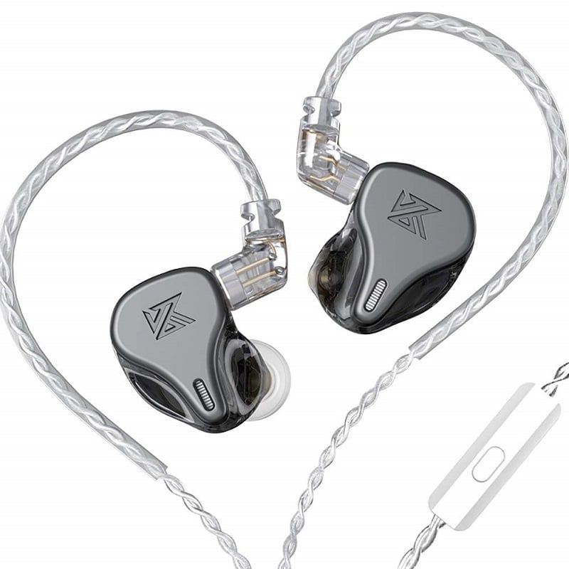 KZ - KZ DQ6 Dynamic Bass Auriculares con cable Con micrófono-Gris