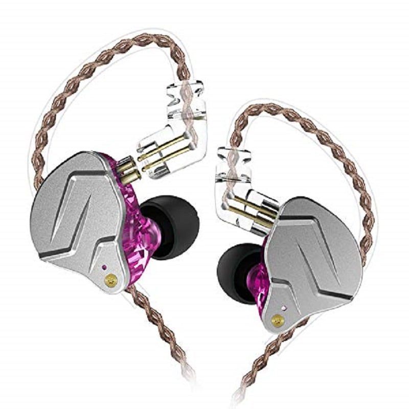 KZ - KZ ZSN Pro Dynamic Bass Auriculares con cable sin micrófono - Púrpura