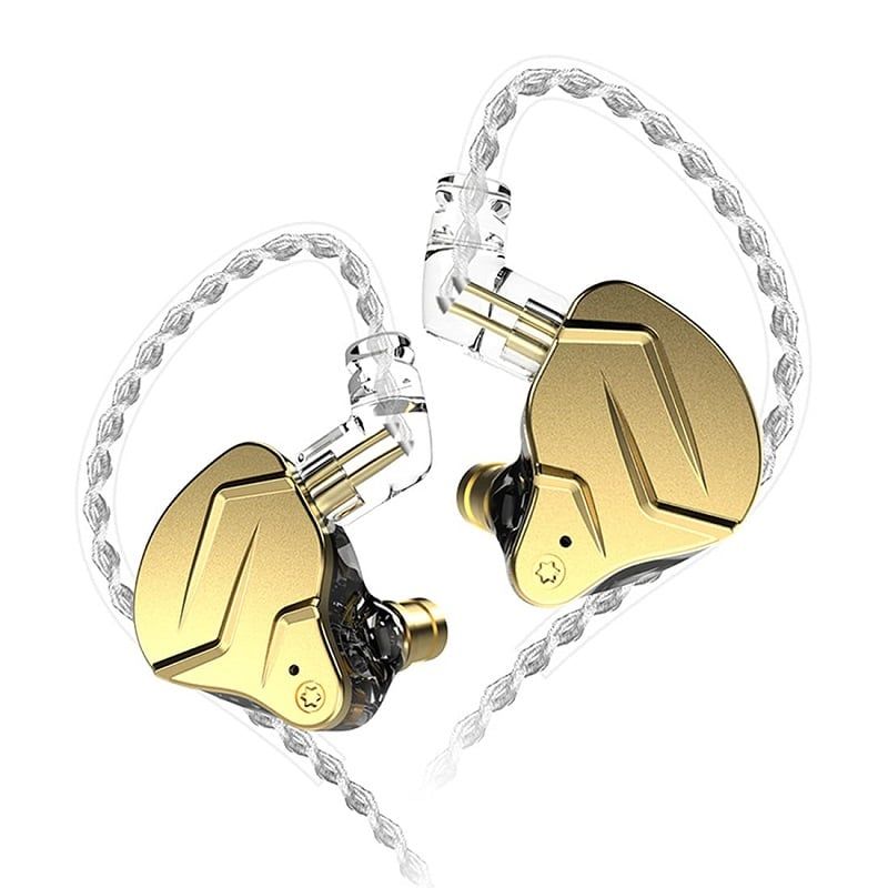 KZ - KZ ZSN Pro X Dynamic Bass Auriculares con cable sin micrófono-Dorado