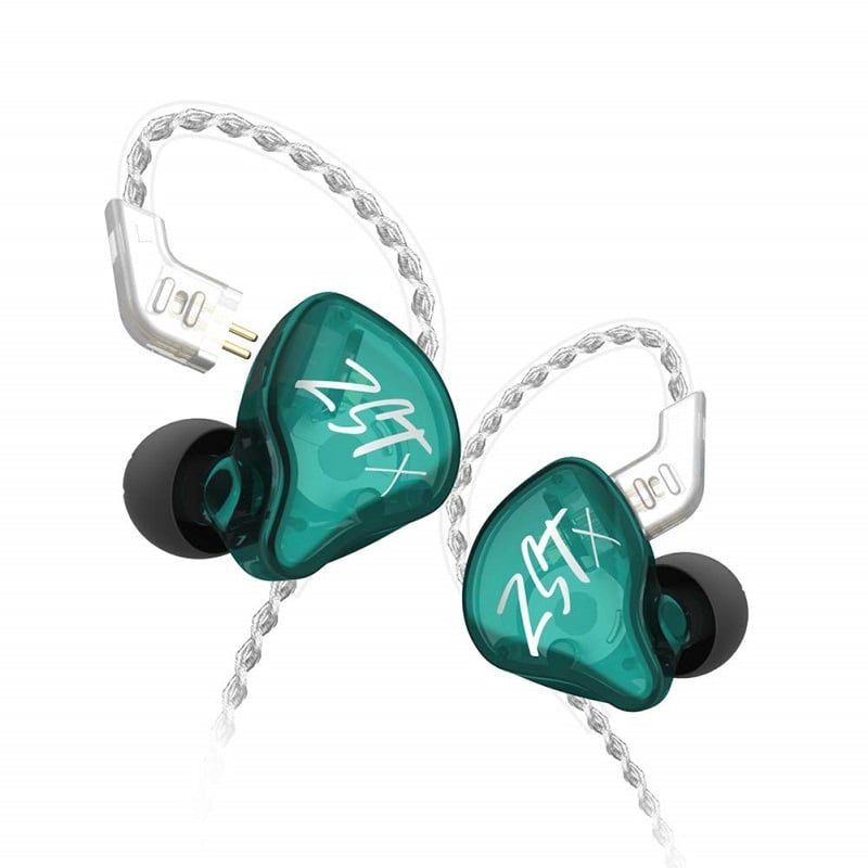 KZ - KZ ZST X Dynamic Bass Auriculares con cable sin micrófono-Verde