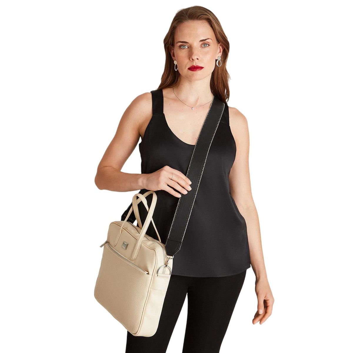 LORENZO DI PONTTI - Strap Desmontable Negro Con Detalle En Bordes