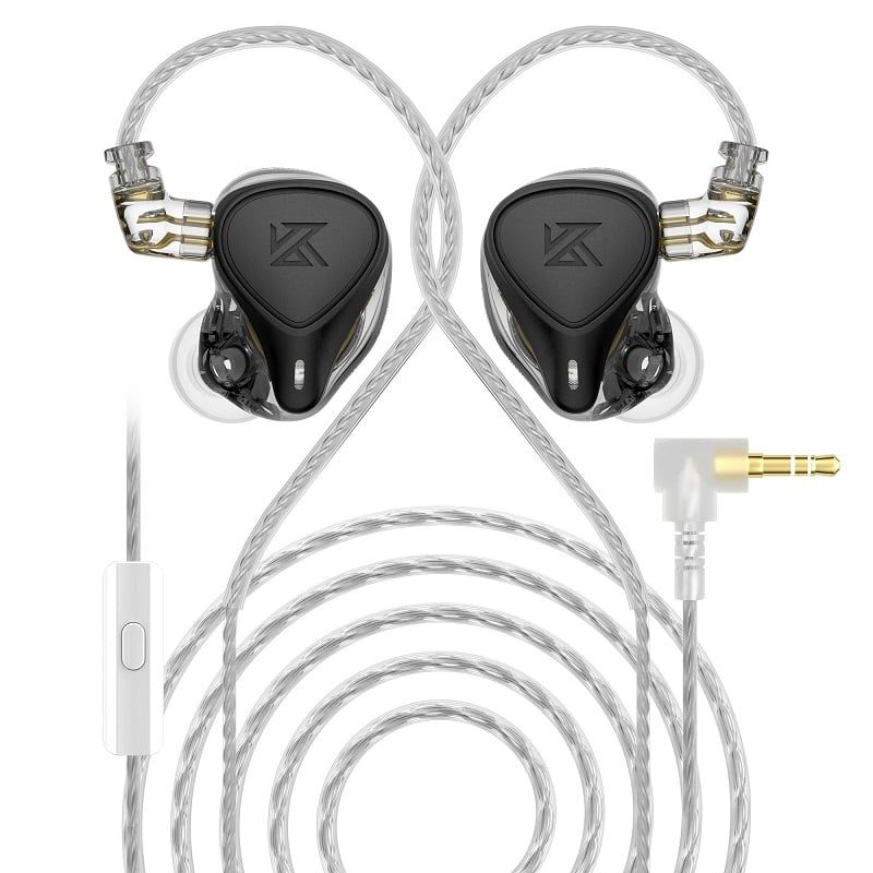KZ - KZ ZEX Pro Dynamic Bass Auriculares con cable Con micrófono-Negro