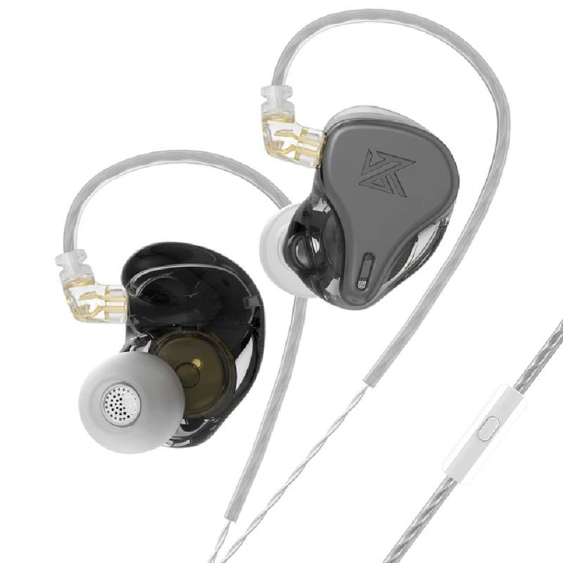 KZ - KZ DQ6S Dynamic Bass Auriculares con cable Con micrófono-Negro