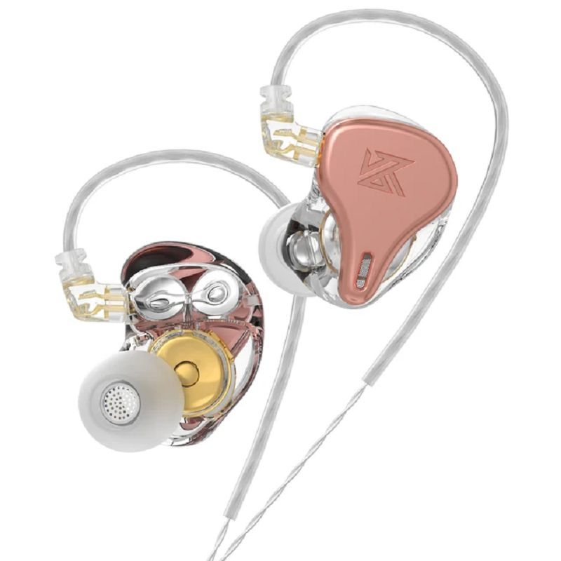 KZ - KZ DQ6S Dynamic Bass Auriculares con cable sin micrófono-Rosa