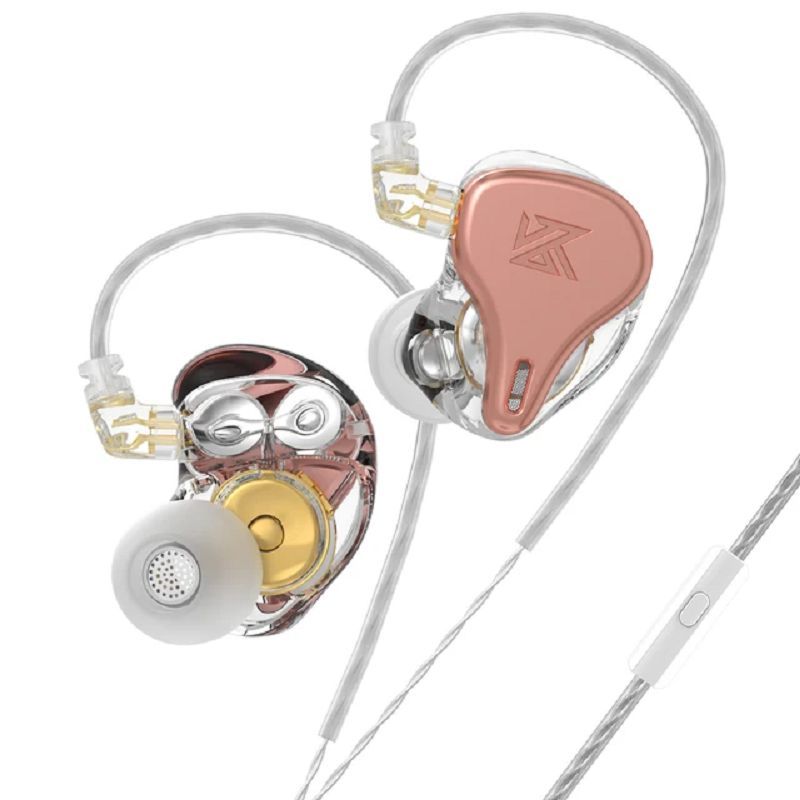 KZ - KZ DQ6S Dynamic Bass Auriculares con cable Con micrófono-Rosa