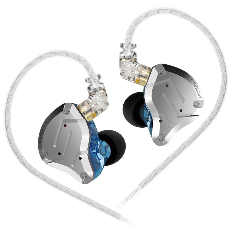 KZ - KZ ZS10 Pro Dynamic Bass Auriculares con cable sin micrófono-Azul