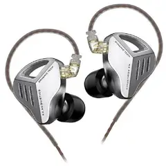 KZ - ZVX Dynamic Bass Auriculares con cable sin micrófono-Plata
