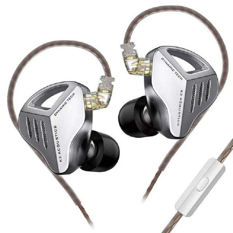 KZ - KZ ZVX Dynamic Bass Auriculares con cable Con micrófono-Plata