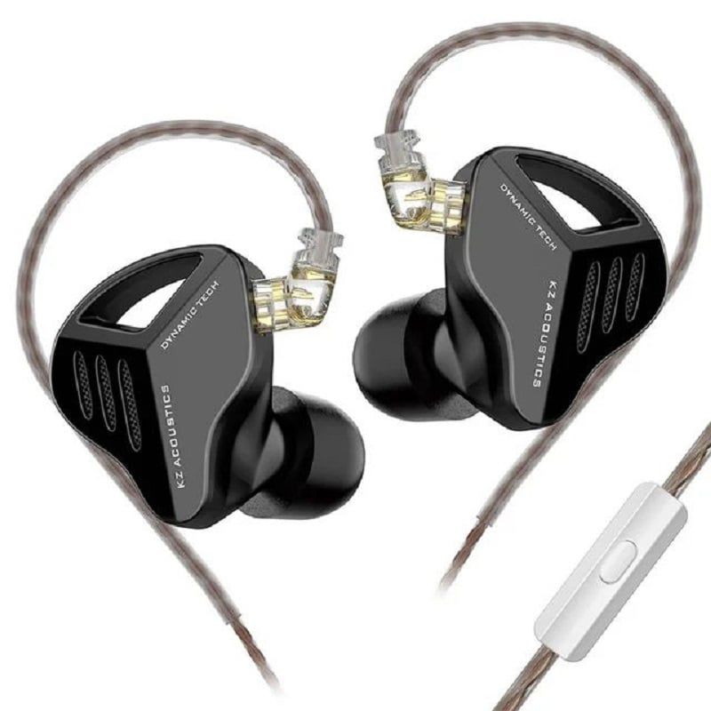 KZ - KZ ZVX Dynamic Bass Auriculares con cable Con micrófono-Negro