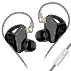 KZ - ZVX Dynamic Bass Auriculares con cable Con micrófono-Negro