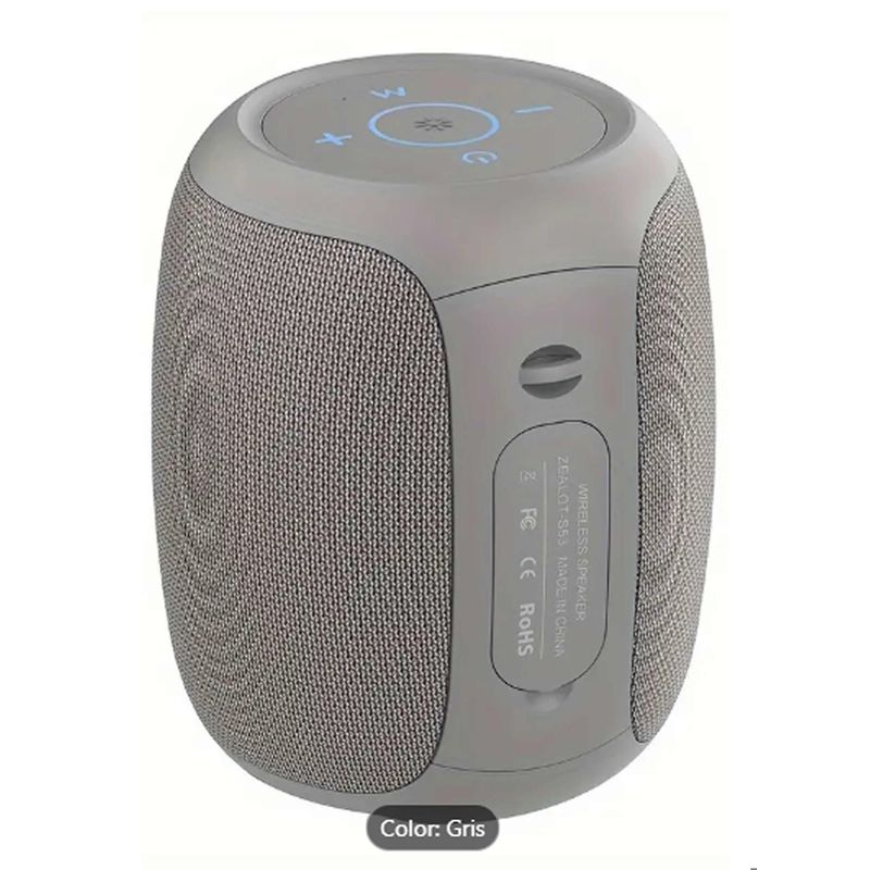 DECORACION CREATIVA - Zealot S53 Parlante Profesional compacto Gris 24horas 5w