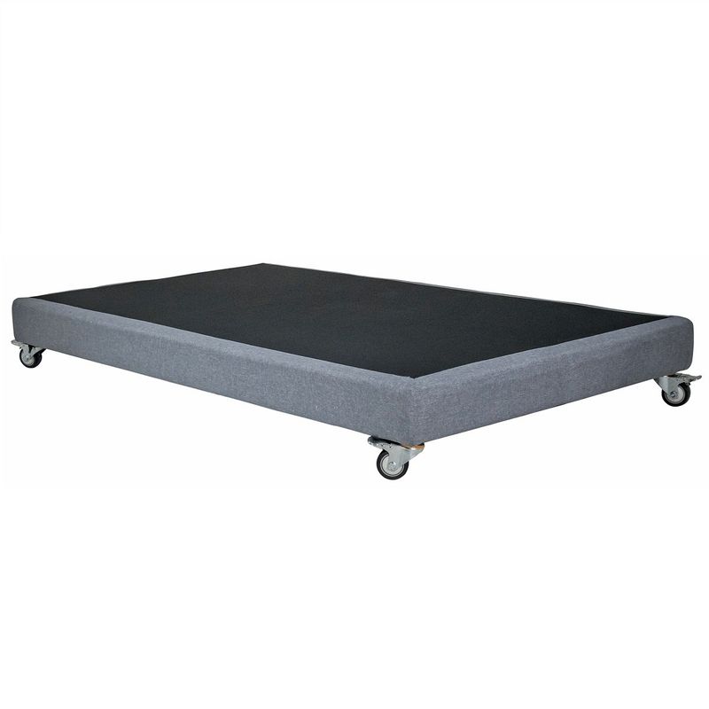 BLOCCARE - Base De Cama Full unica Box 13 cm largo 190 cm con ruedas deluxe