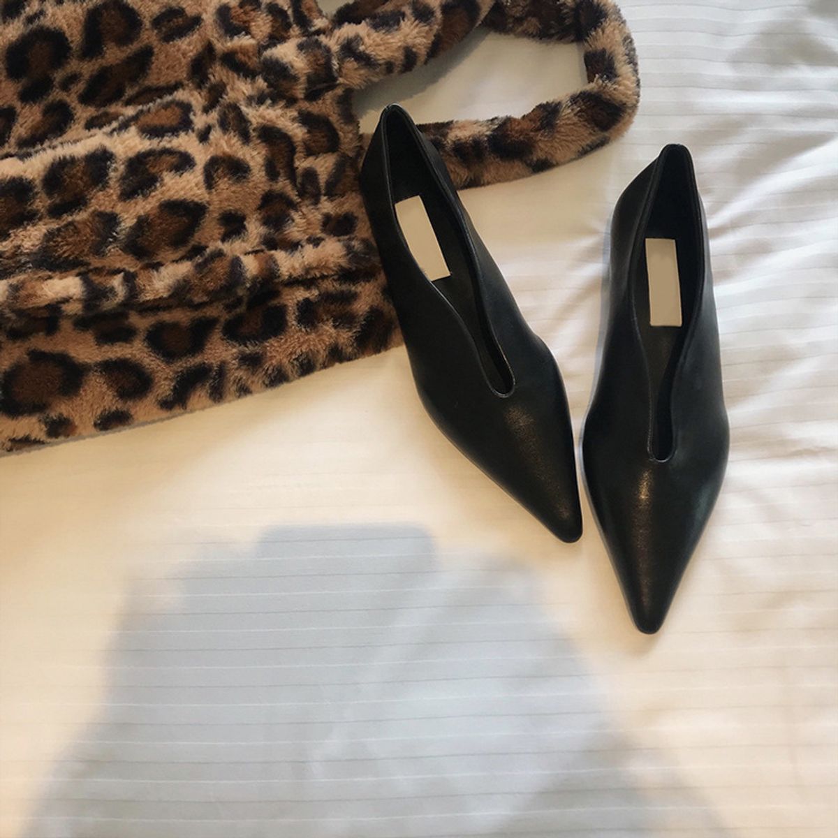 BLWOENS - Zapatos planos de verano para mujeres Zapatilla - Negro