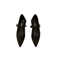 BLWOENS - Zapatos planos de verano para mujeres Zapatilla - Negro